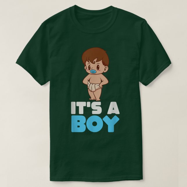 Dess Gender avslöjar babyåkare Kawaii Cute Ba T Shirt (Design framsida)