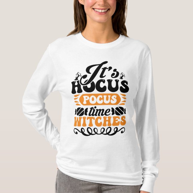 dess hocus pocus-tidshäxor t shirt (Framsida)