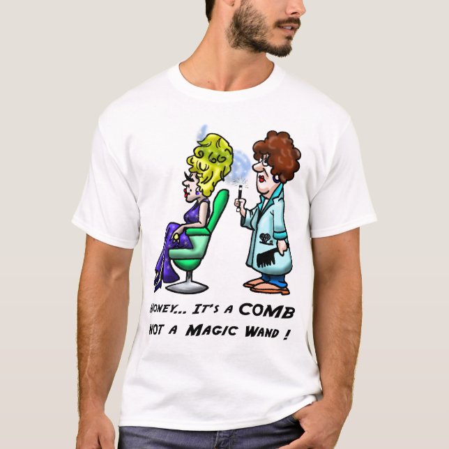 Dess honung… en hårkam t-shirt (Framsida)