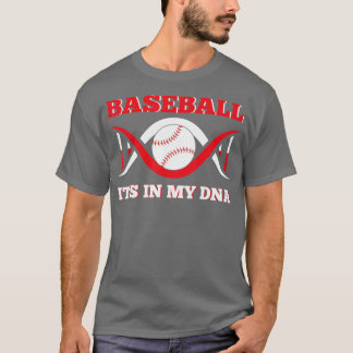 Dess i min DNA-baskerapparat Funny Baseball Fing T Shirt