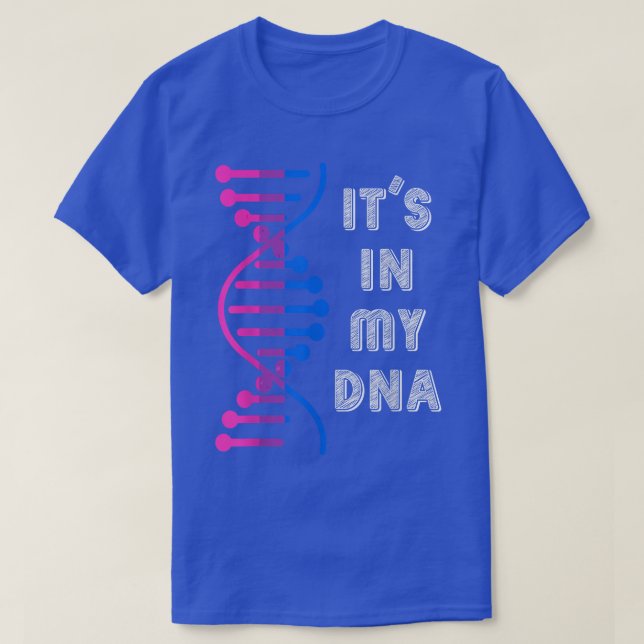 Dess i min DNA-bisexualitet Flagga LGBT Bi Pride M T Shirt (Design framsida)