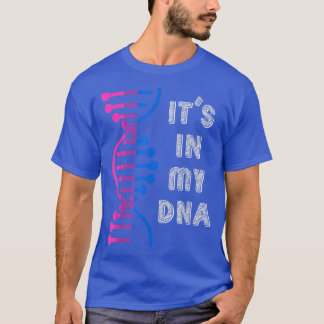 Dess i min DNA-bisexualitet Flagga LGBT Bi Pride M T Shirt