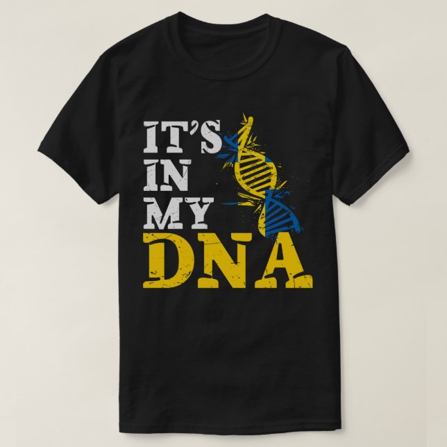 Dess i min DNA-Sverige T Shirt (Design framsida)