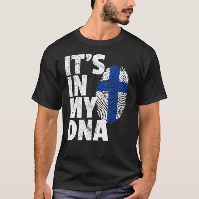 Dess i mitt dinska Flagga Pride Land T Shirt (Framsida)