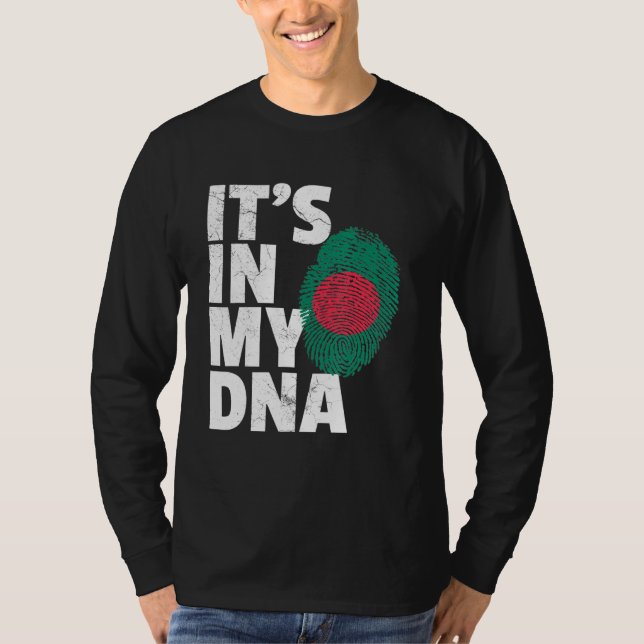 Dess i mitt DNA Bangladesh-Pride National Count T Shirt (Framsida)