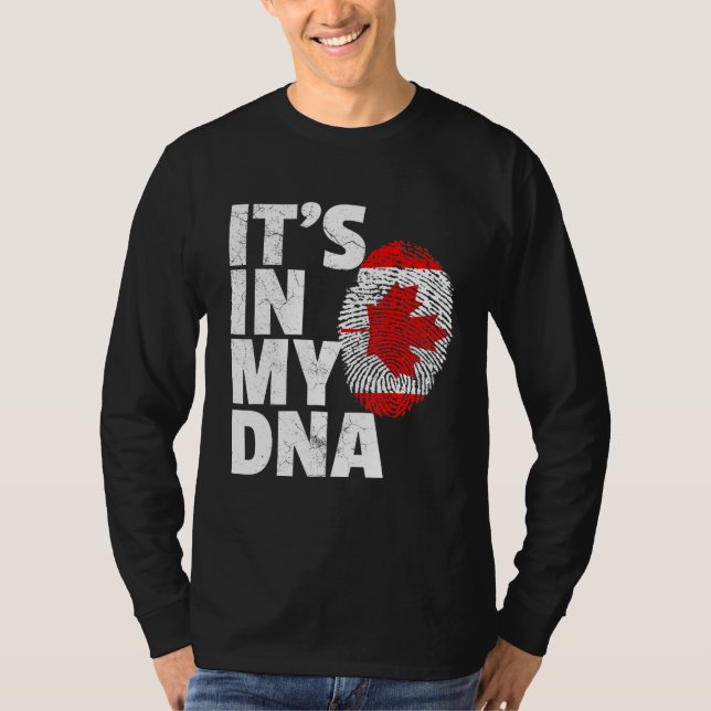 Dess i mitt Dna Canadian Canada Pride National T Shirt (Framsida)