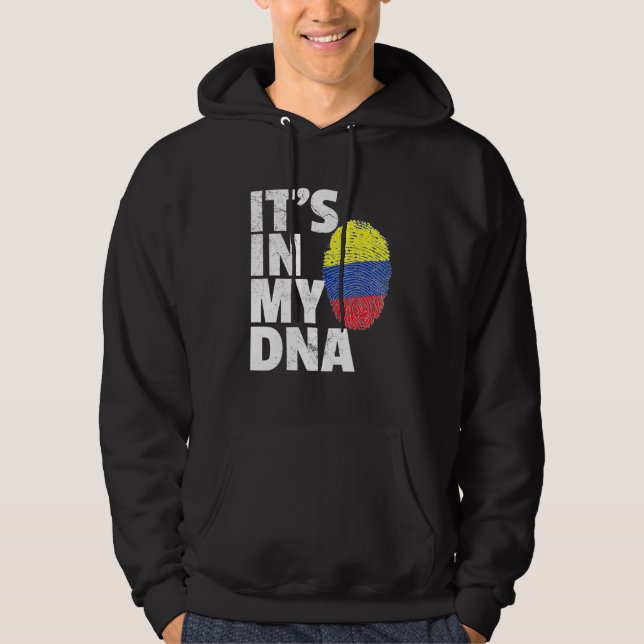 Dess i mitt Dna Colombia-Pride Land Hoodie (Framsida)