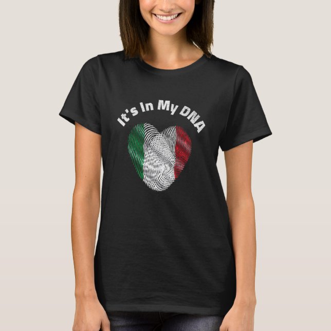 Dess i mitt DNA-italienska arv T Shirt (Framsida)