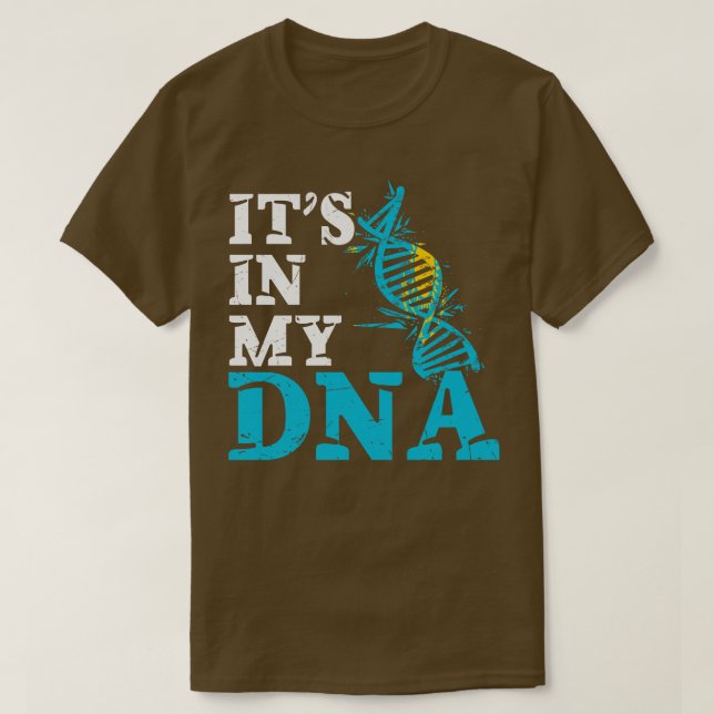 Dess i mitt DNA-kazakhstan T Shirt (Design framsida)
