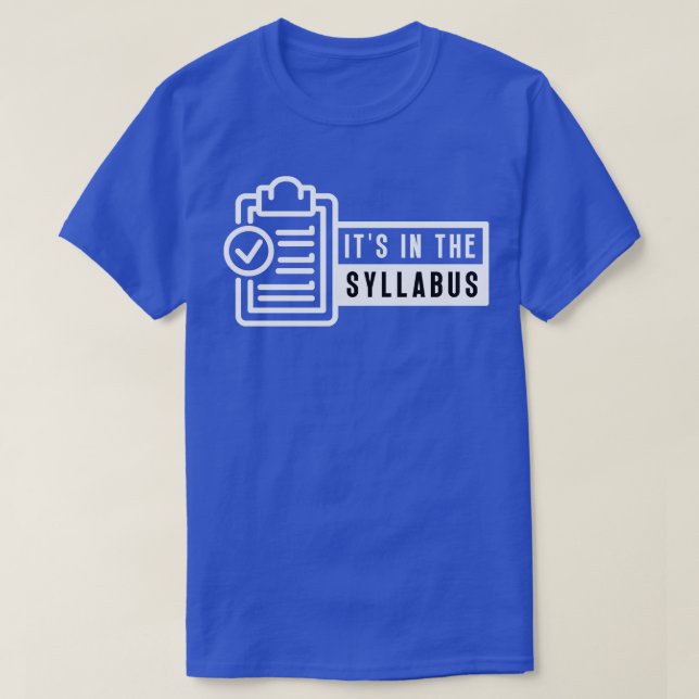 Dess i Syllabus 7 T Shirt (Design framsida)