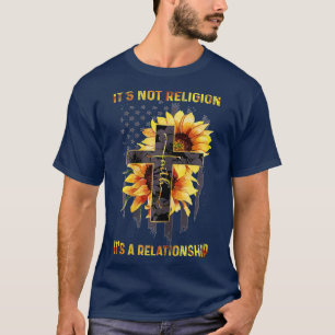 Dess icke-religiösa förhållande solrosjesu t shirt
