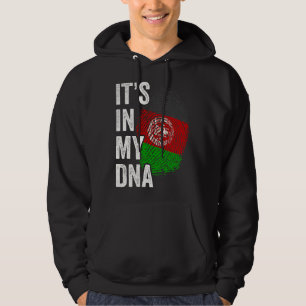 DESS IN MY DNA Afghanistan Flagga Afghan Roots Pri Hoodie