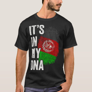 DESS IN MY DNA Afghanistan Flagga Afghan Roots Pri T Shirt