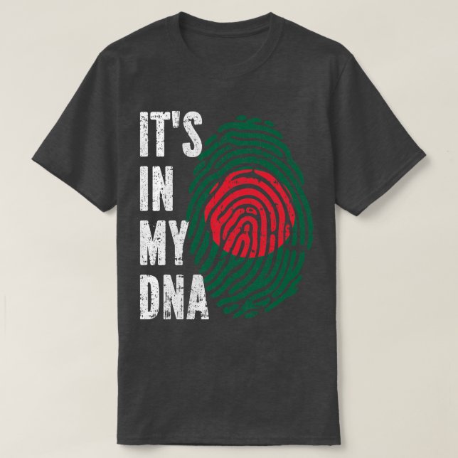 DESS IN MY DNA Bangladesh Manar Women Kids I Flagg T Shirt (Design framsida)