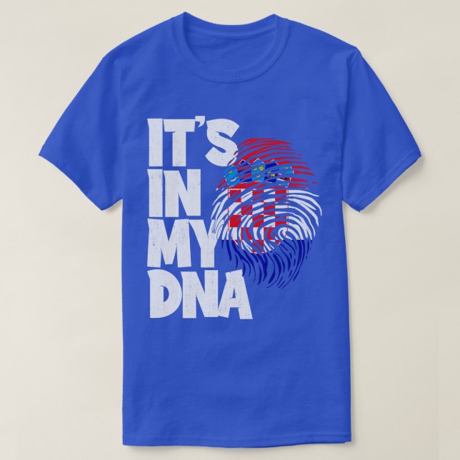 DESS IN MY DNA Kroatien Flagga Manar Women Kids 1 T Shirt (Design framsida)