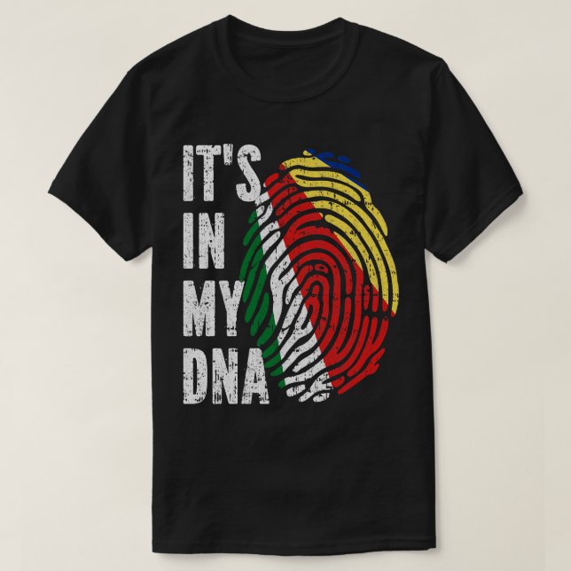 DESS IN MY DNA Seychellerna Flagga Manar Women Kid T Shirt (Design framsida)