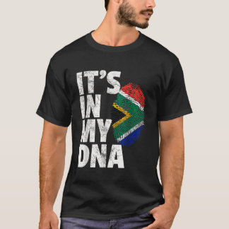 DESS IN MY DNA South Afrika African Flagga Women T Shirt
