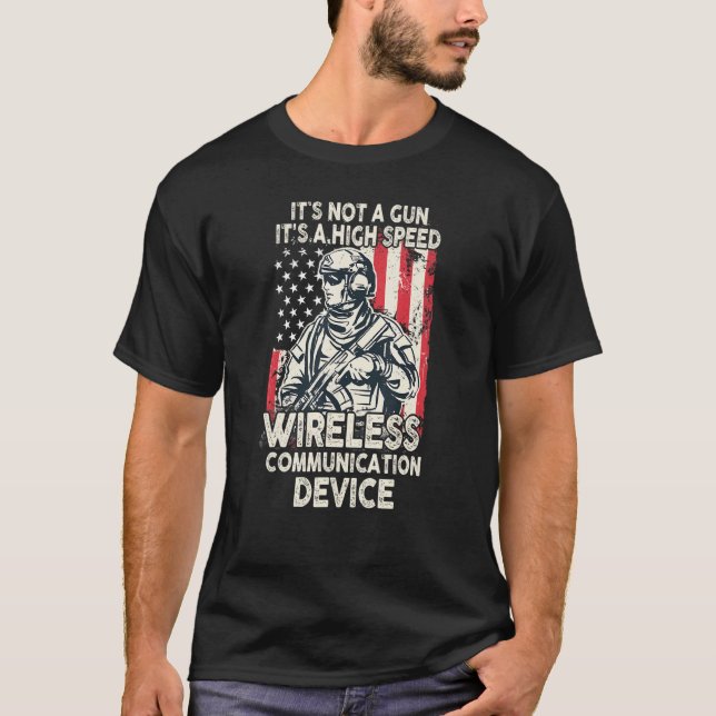 Dess inte en Gun-medlem är inte ett Gun-meddelande T Shirt (Framsida)