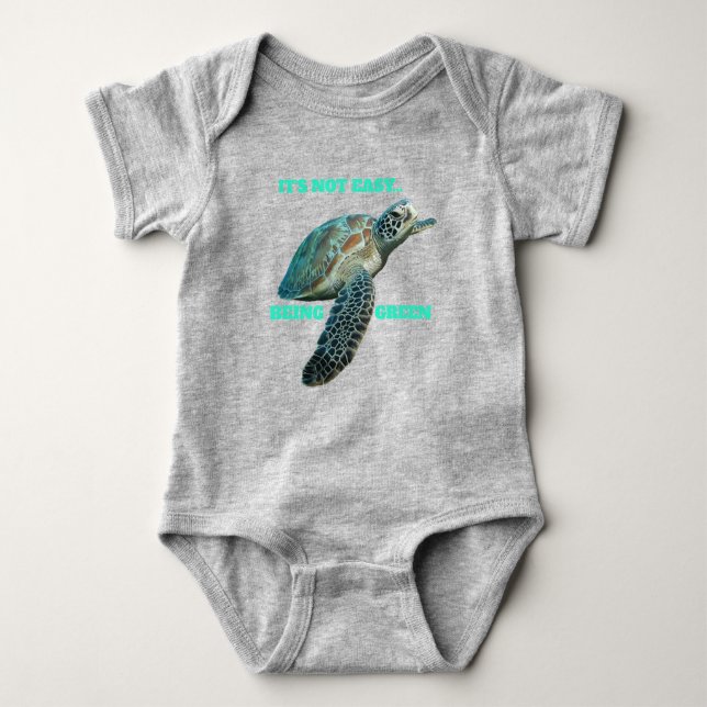 DESS INTE ENKLA GRÖNT T-Shirt (Framsida)