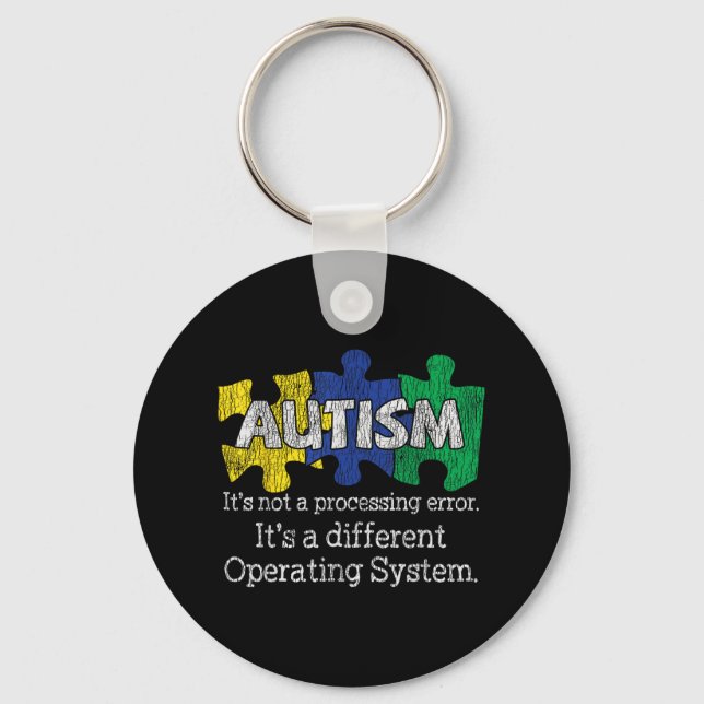 Dess inte ett bearbetningsfel Autistic Kids Autism Nyckelring (Framsida)