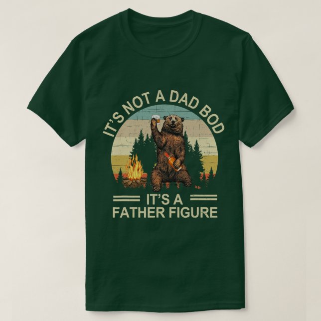 Dess inte ett Pappa-bod dess Far-Figur Bourbon-bår T Shirt (Design framsida)