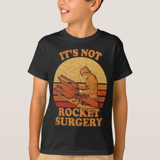 Dess inte raketkirurgi - Retro Surgeon Rocket Scie T Shirt (Framsida)