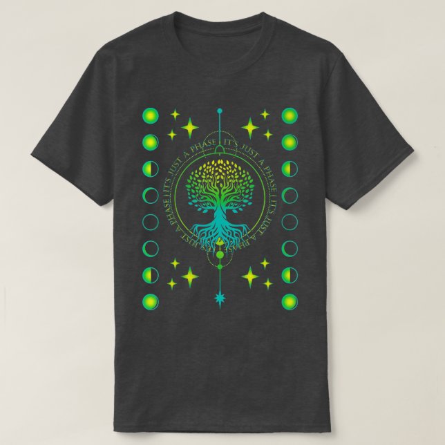 Dess just Phases Måne otal Solars Eclipse Astronom T Shirt (Design framsida)