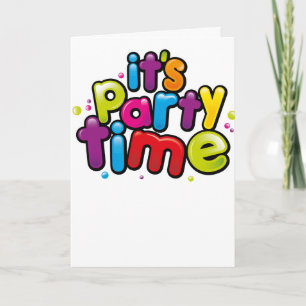 Dess kort för inbjudan för partyTime party! För