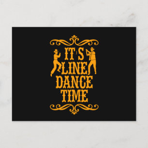 Dess Line Dance Line Dancing Music Cowboy Gift Vykort