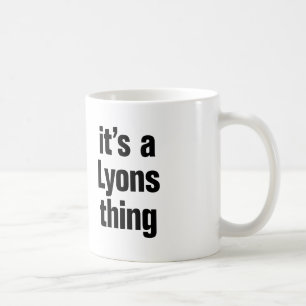 dess lyoner sak kaffemugg