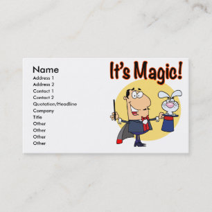 dess magiska fånig magician visitkort
