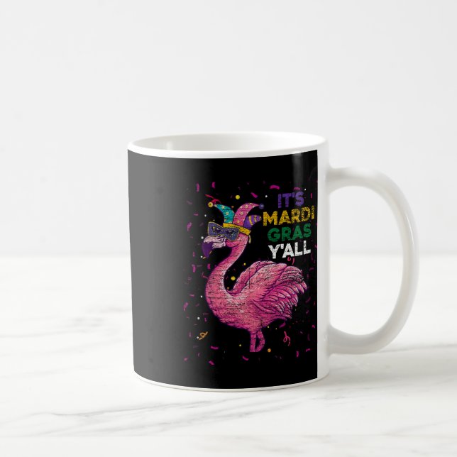 Dess Mardi Gras Yall Flamingo Kaffemugg (Höger)