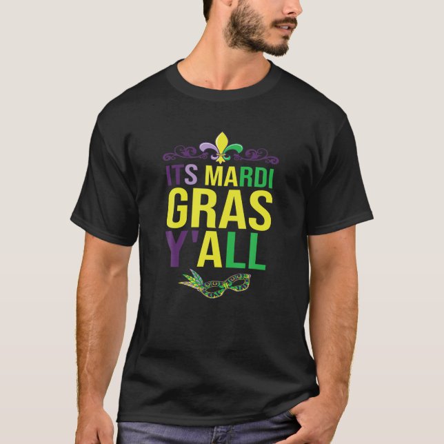 Dess Mardi Gras Yall Party Tee Mardi Gras Party Ma (Framsida)