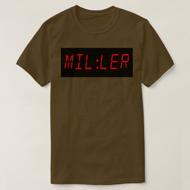 Dess Miller Time T Shirt (Design framsida)