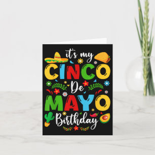Dess min Cinco De Mayo Birthday 2024 Funny Cinco D Kort