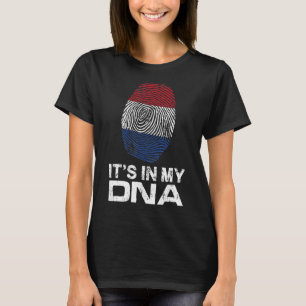 DESS MY DNA IN flagga national pride fingeravprint T Shirt