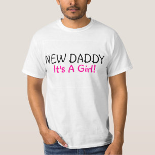 Dess ny pappa en flicka t shirt