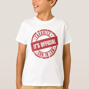 Dess Officiell är den favoritson i lagen T Shirt
