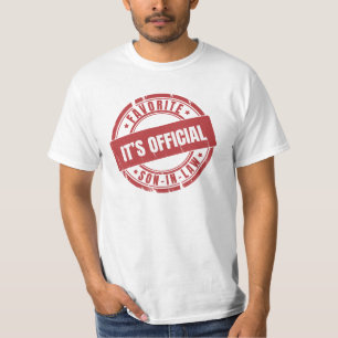 Dess Officiell är den favoritson i lagen T Shirt