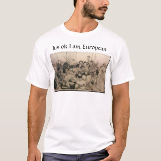 Dess ok mig förmiddageuropé tee shirt