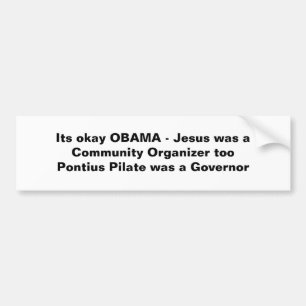 Dess oka OBAMA - Jesus var en gemenskap Bildekal