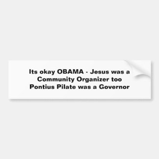 Dess oka OBAMA - Jesus var en gemenskap Bildekal