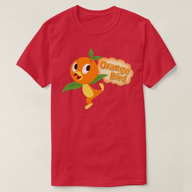 Dess Orange Bird T Shirt (Design framsida)