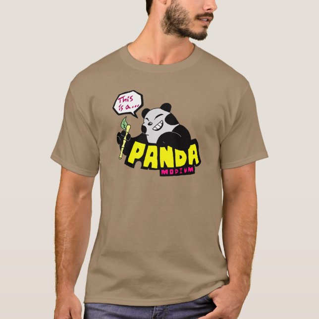 Dess panda-monium (en Pandemonium) Tee Shirt (Framsida)