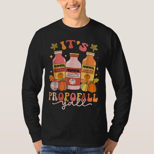 Dess propofall Y'all Thankful Nurse RN ICU Nurse T T Shirt (Framsida)