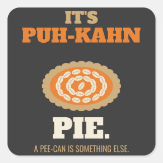 Dess Puh-Kahn Paj Fyrkantigt Klistermärke