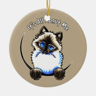 Dess Ragdoll trashank All omkring mig Julgransprydnad Keramik