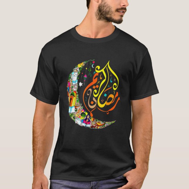 Dess Ramadan Muslim Eid Mubarak Islamic Lycklig Ra T Shirt (Framsida)