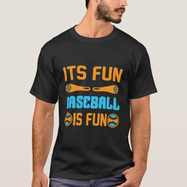Dess roligt baseball är roligt T-Shirt Design (Framsida)