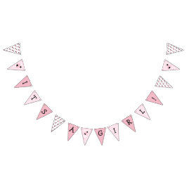 Dess Rosa Ladybug Theter Baby Shower Banner Vimplar
